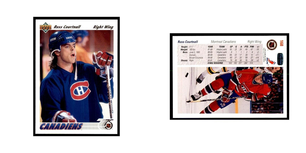 1991 Upper Deck Russ Courtnall Hockey Cards #168