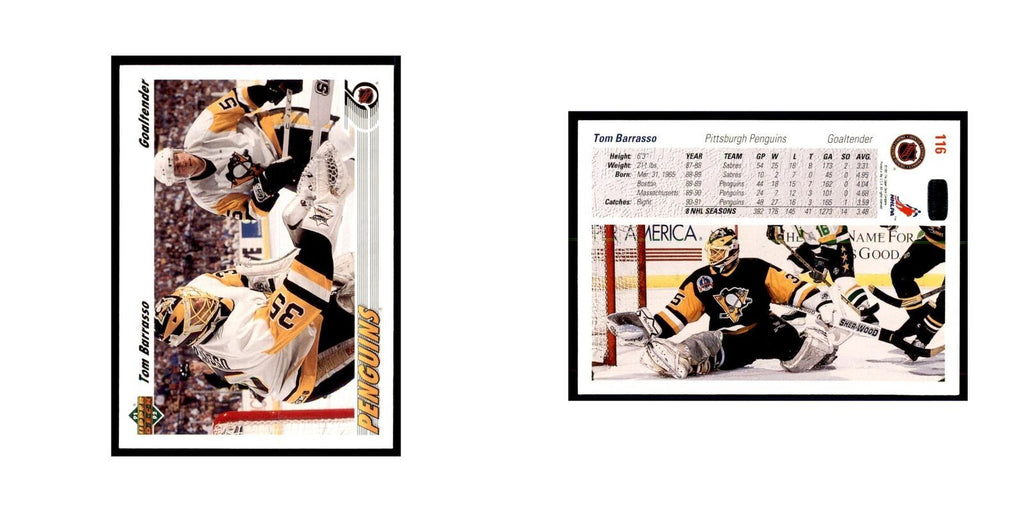 1991 Upper Deck Tom Barrasso Hockey Cards #116