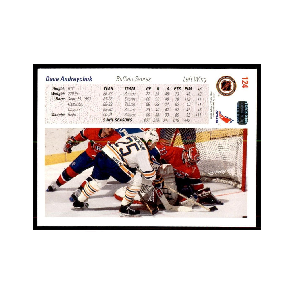 1991 Upper Deck Dave Andreychuk Hockey Cards #124