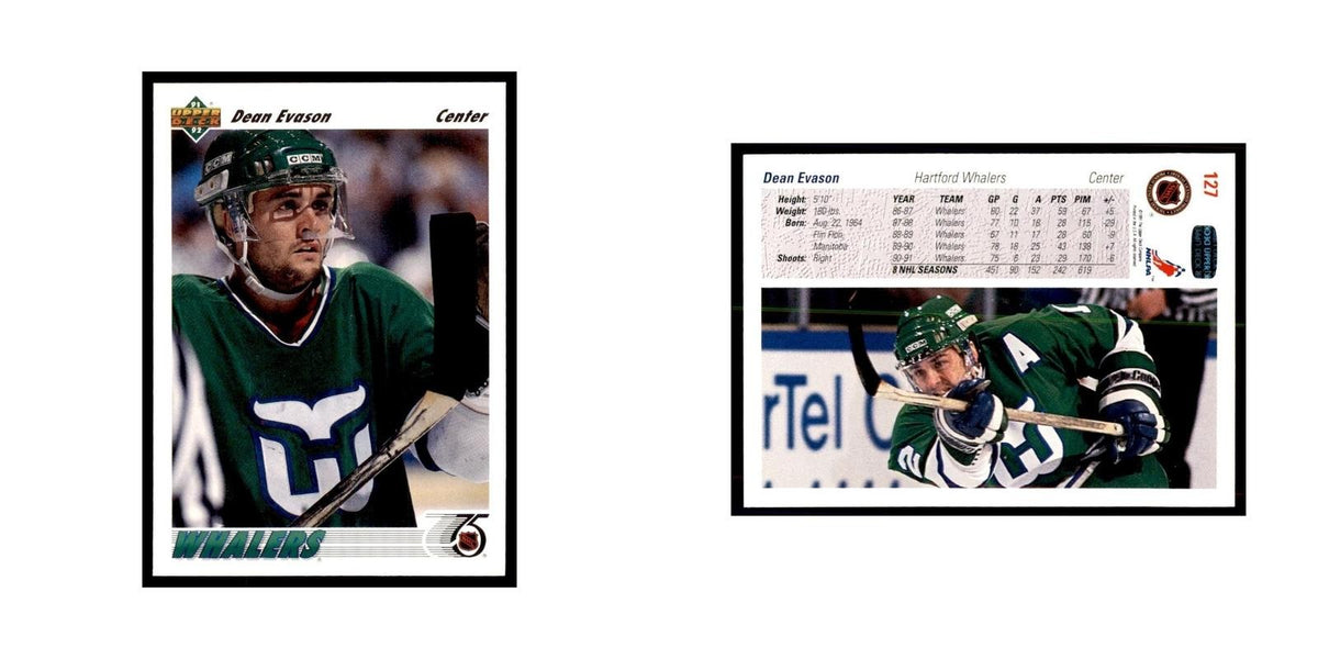 1991 Upper Deck Dean Evason Hockey Cards #127