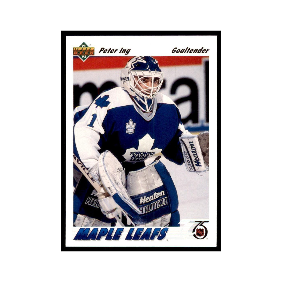 1991 Upper Deck Peter Ing Hockey Cards #118
