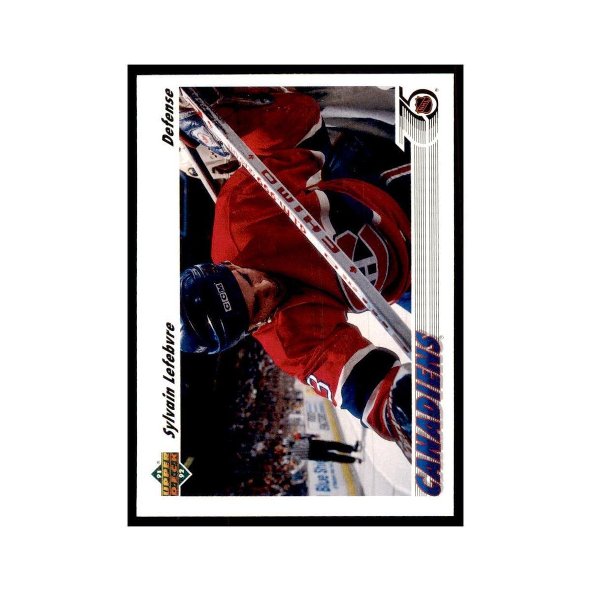 1991 Upper Deck Sylvain LeFebvre Hockey Cards #171