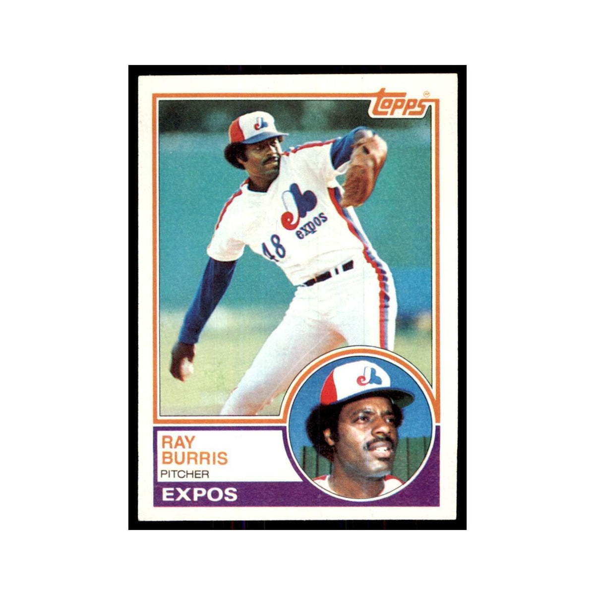 1983 Topps Ray Burris Baseball Cards #474