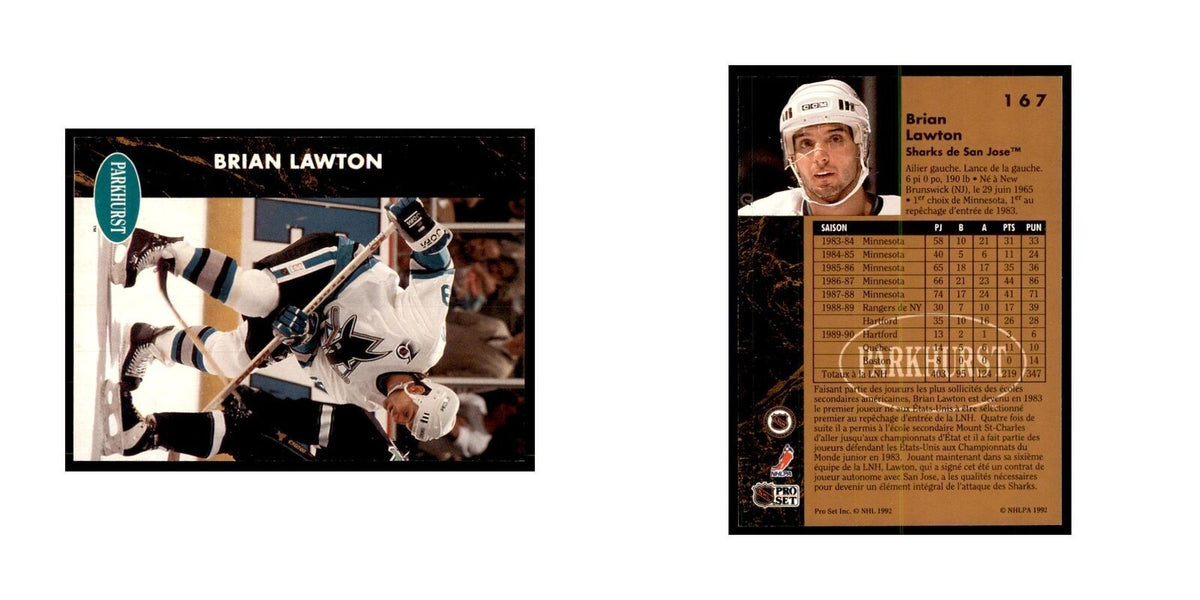 1991 Parkhurst French Brian Lawton Hockey Cards #167