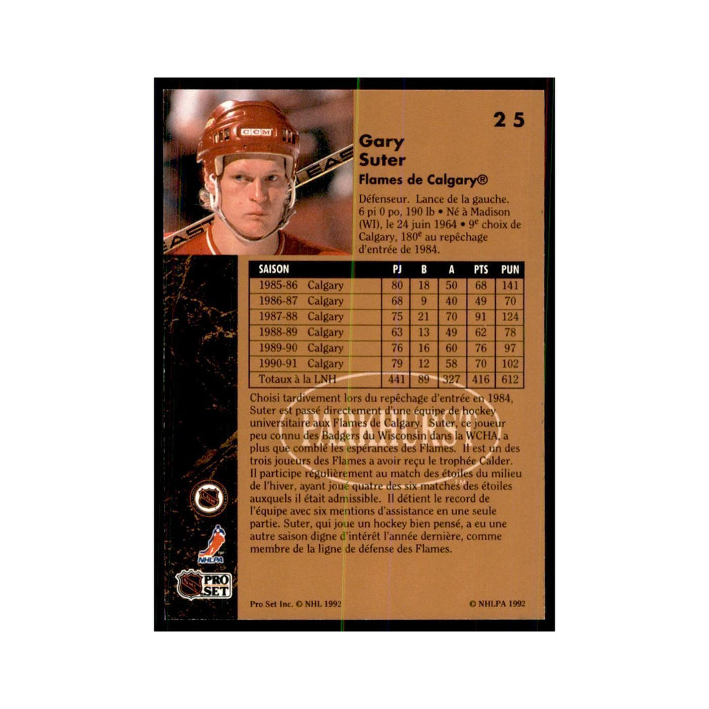 1991 Parkhurst French Gary Suter Hockey Cards #25