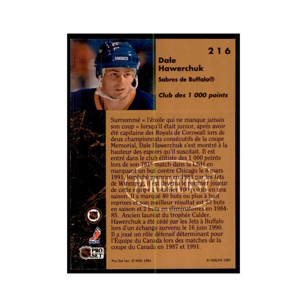 1991 Parkhurst French Dale Hawerchuk Hockey Cards #216