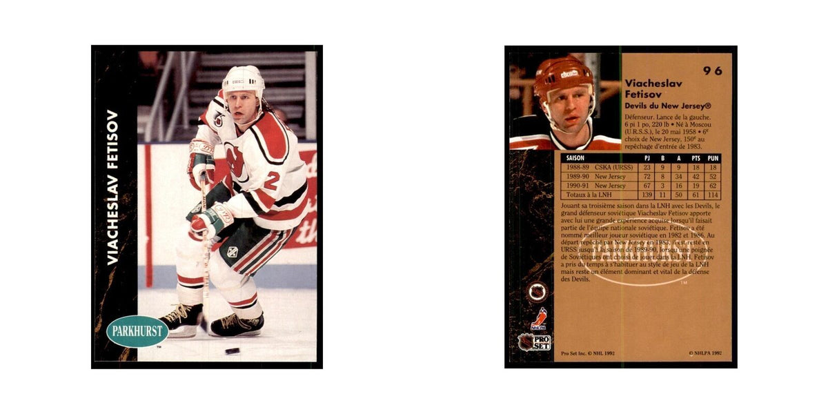 1991 Parkhurst French Viacheslav Fetisov Hockey Cards #96