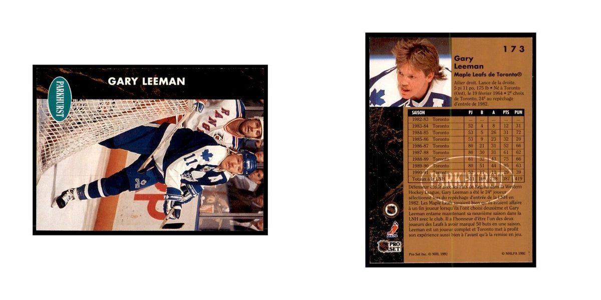 1991 Parkhurst French Gary Leeman Hockey Cards #173