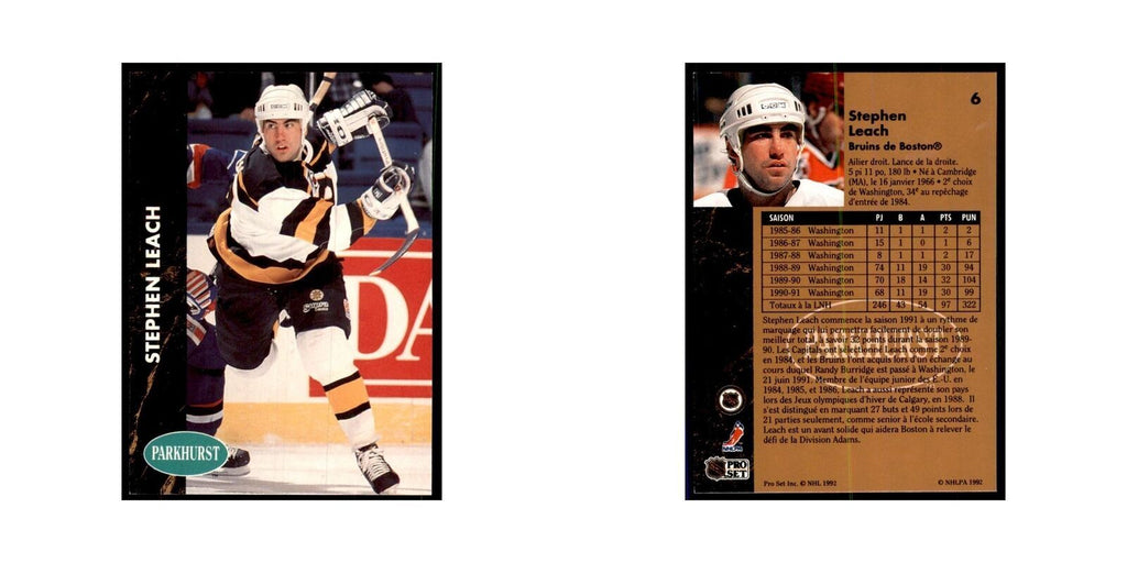 1991 Parkhurst French Glen Wesley Hockey Cards #6