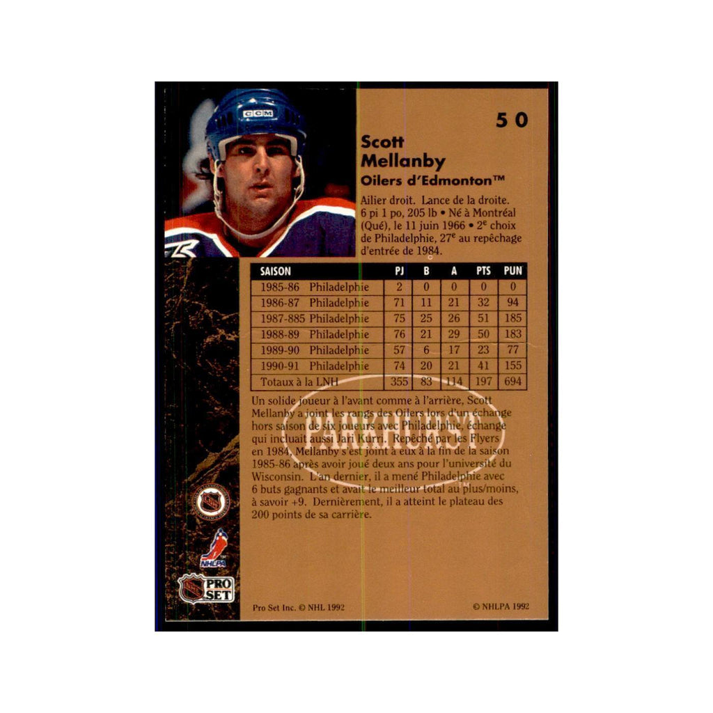 1991 Parkhurst French Scott Mellanby Hockey Cards #50