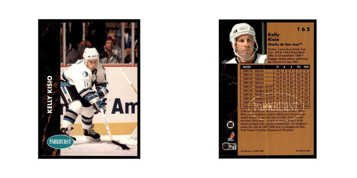 1991 Parkhurst French Kelly Kisio Hockey Cards #165