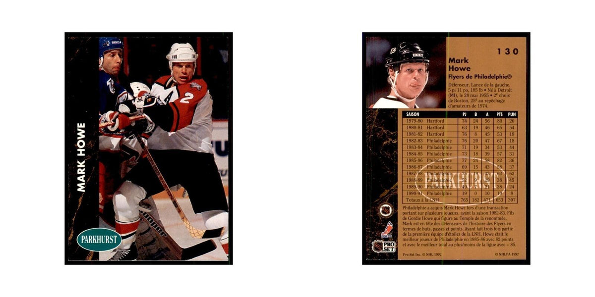 1991 Parkhurst French Mark Howe Hockey Cards #130