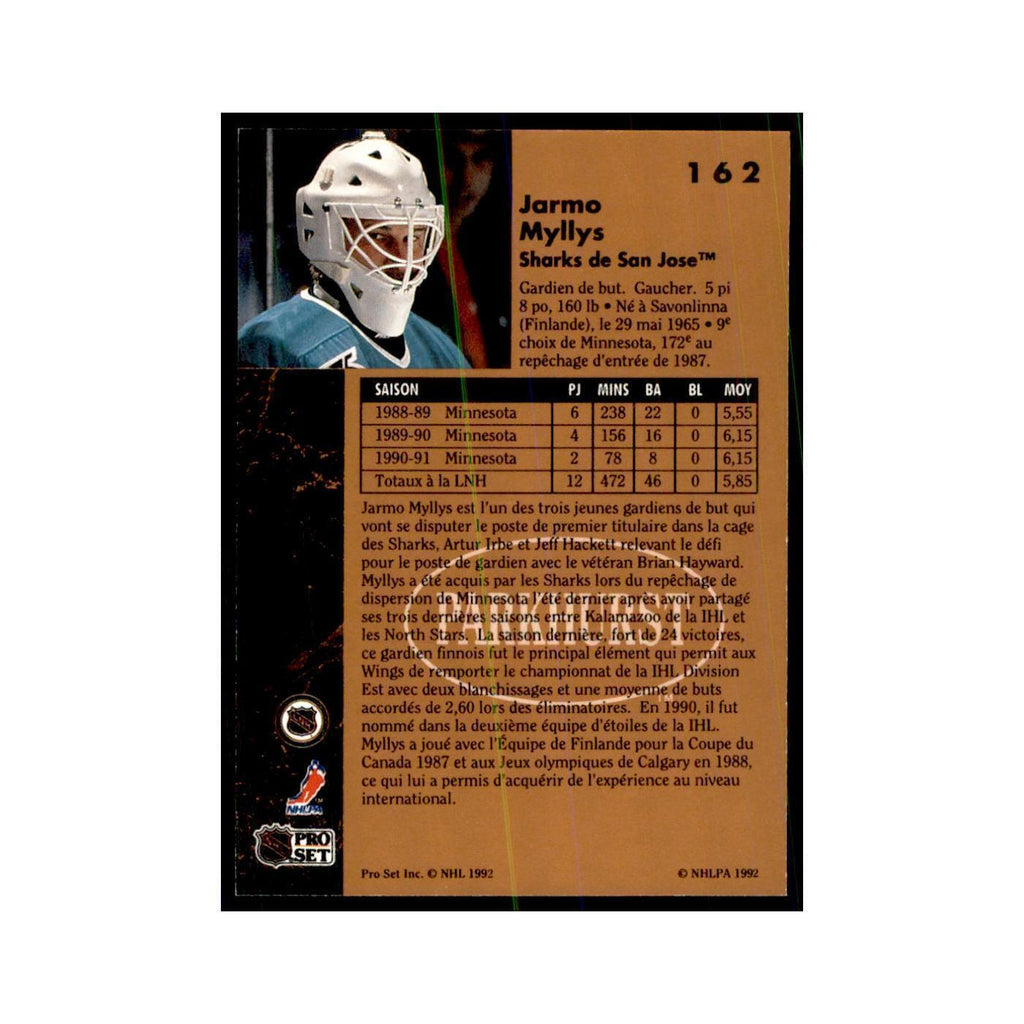 1991 Parkhurst French Jarmo Myllys Hockey Cards #162