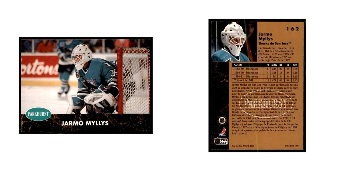 1991 Parkhurst French Jarmo Myllys Hockey Cards #162