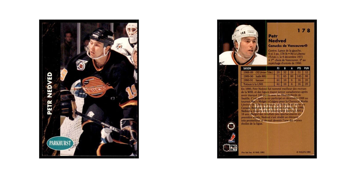 1991 Parkhurst French Petr Nedved Hockey Cards #178