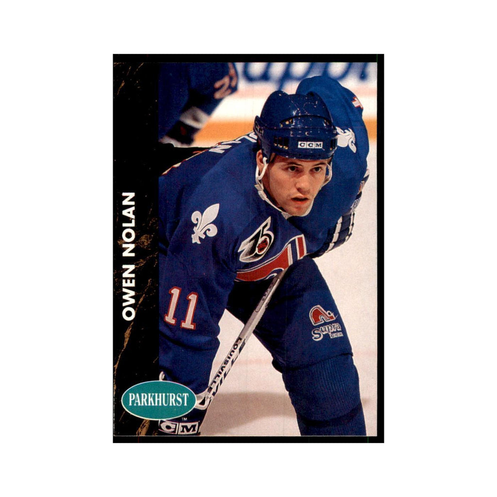 1991 Parkhurst French Owen Nolan Hockey Cards #143