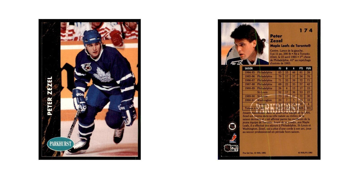 1991 Parkhurst French Peter Zezel Hockey Cards #174