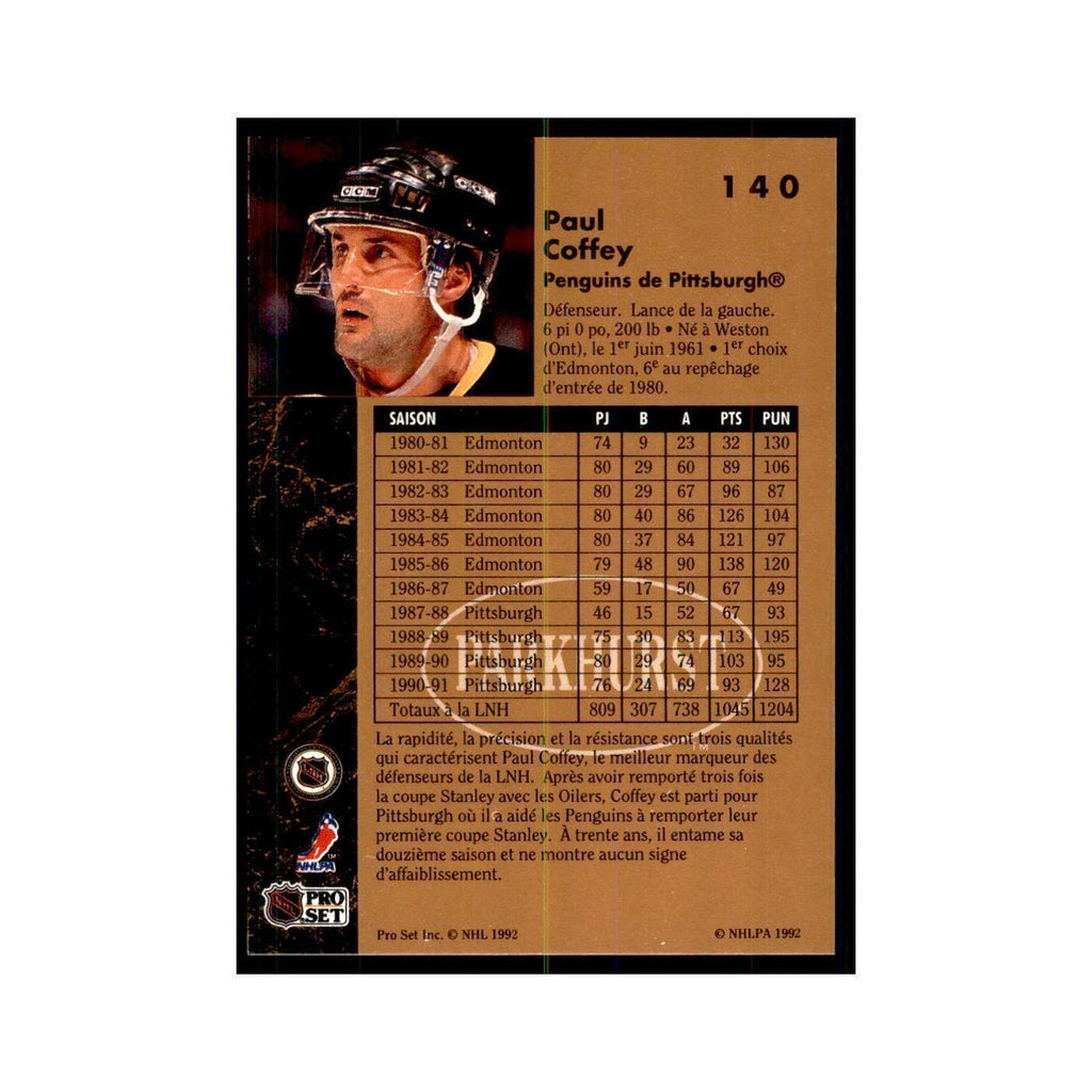 1991 Parkhurst French Paul Coffey Hockey Cards #140