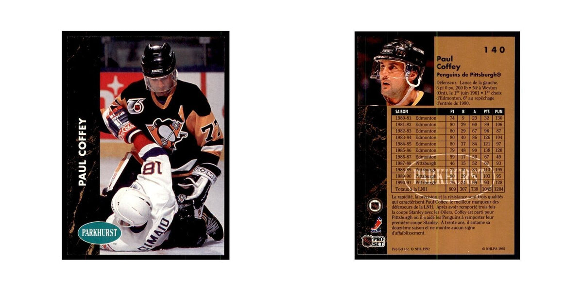 1991 Parkhurst French Paul Coffey Hockey Cards #140