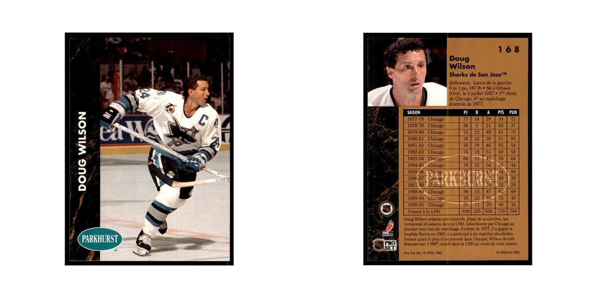 1991 Parkhurst French Doug Wilson Hockey Cards #168