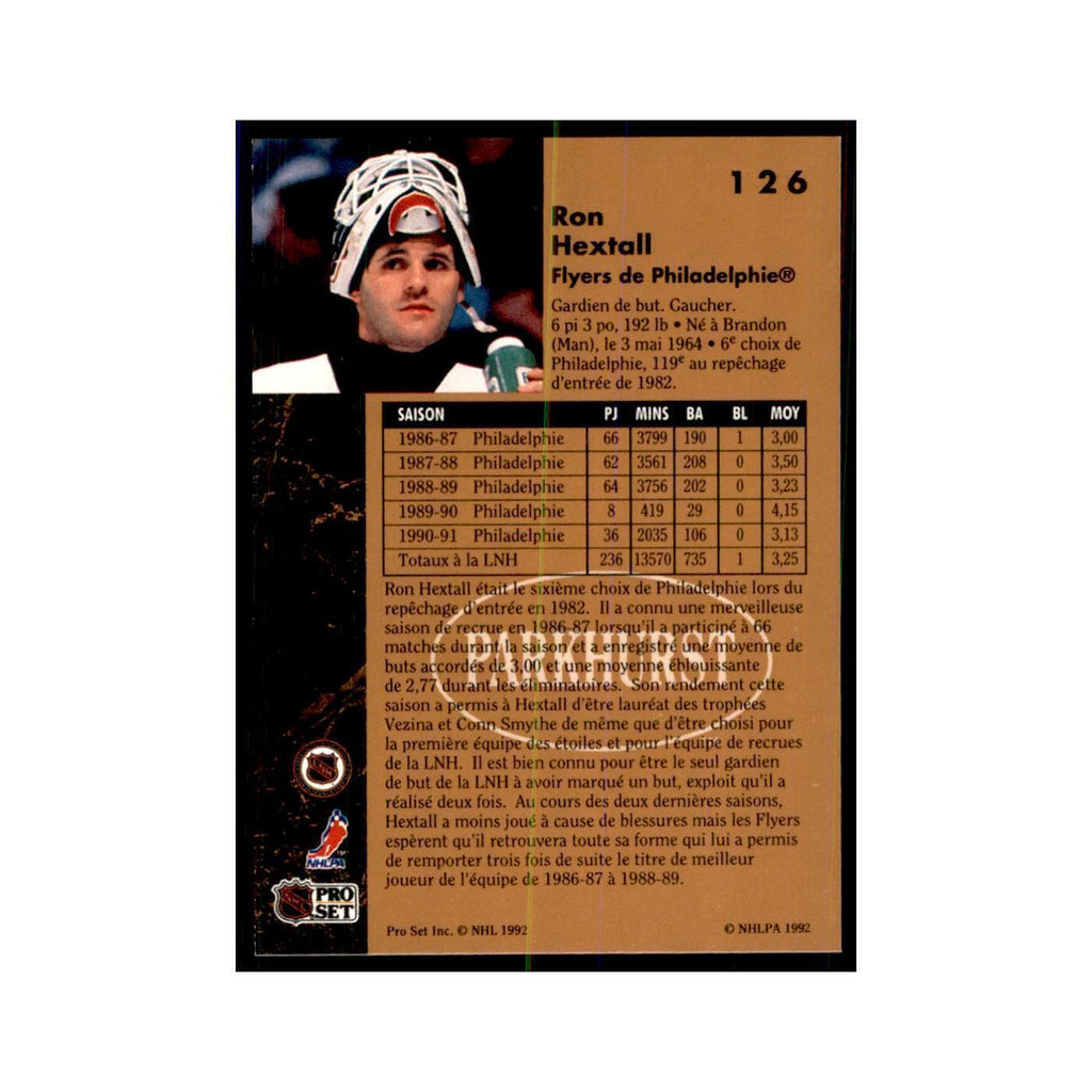 1991 Parkhurst French Ron Hextall Hockey Cards #126