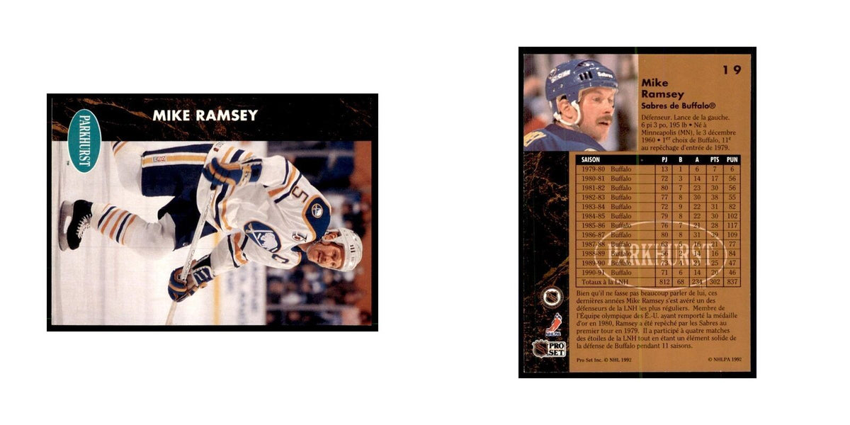 1991 Parkhurst French Mike Ramsey Hockey Cards #19