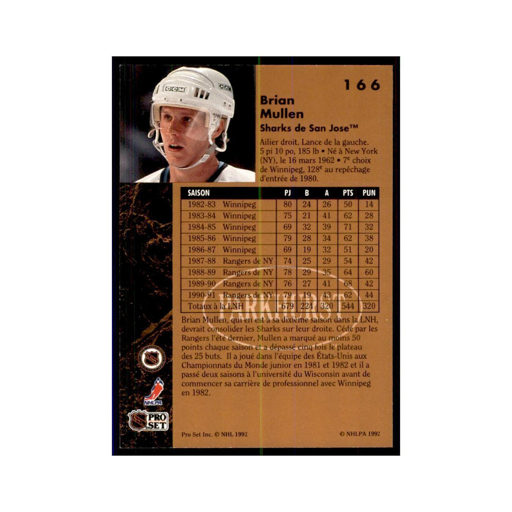 1991 Parkhurst French Brian Mullen Hockey Cards #166