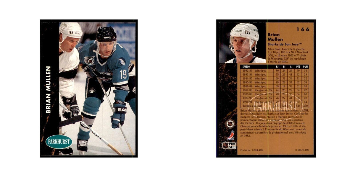 1991 Parkhurst French Brian Mullen Hockey Cards #166
