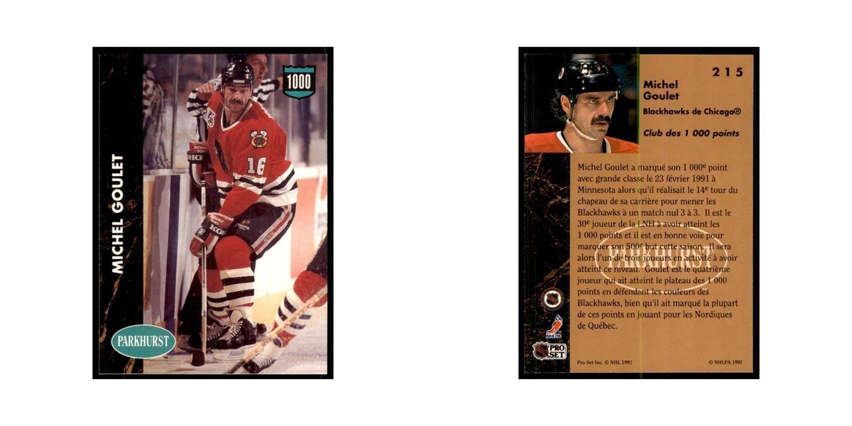 1991 Parkhurst French Michel Goulet Hockey Cards #215