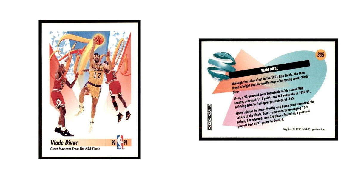 1991 SkyBox Vlade Divac Basketball Cards #335