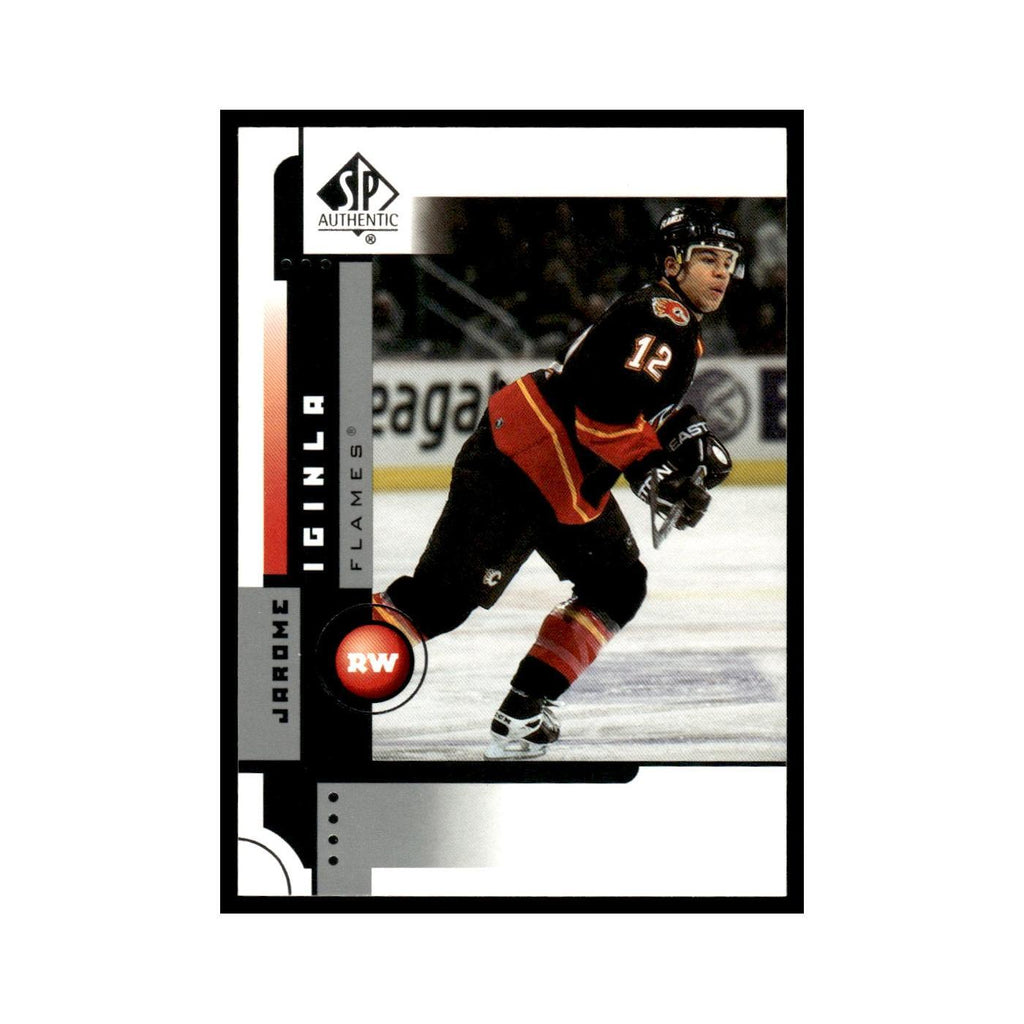 Jarome Iginla 2001 Upper Deck SP Authentic #11 Calgary Flames Hockey Card NM