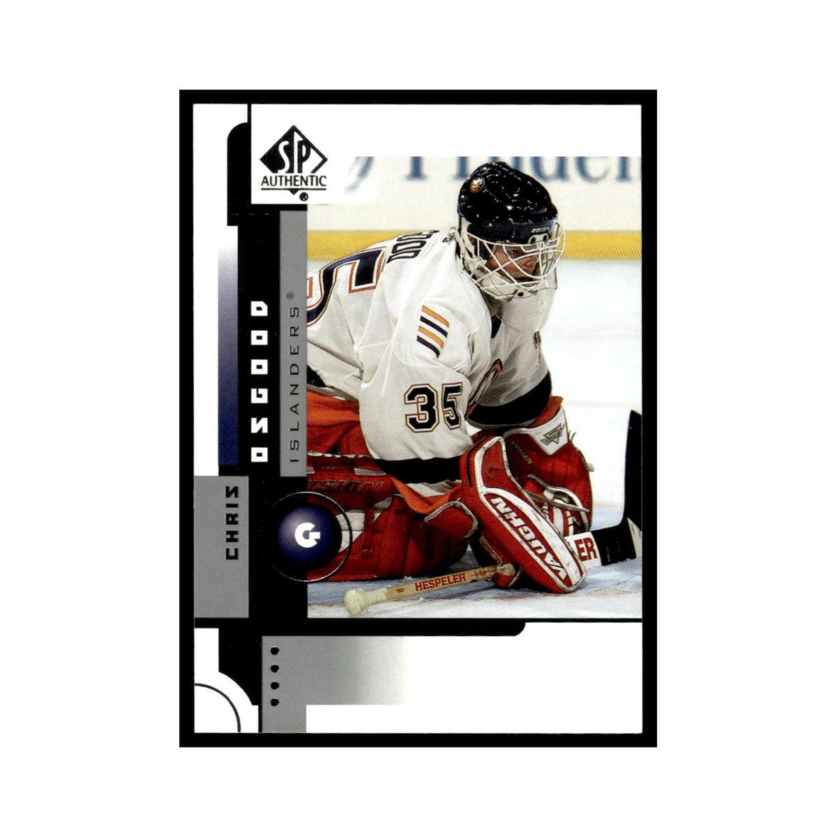 Chris Osgood 2001 Upper Deck SP Authentic #51 New York Islanders Hockey Card NM
