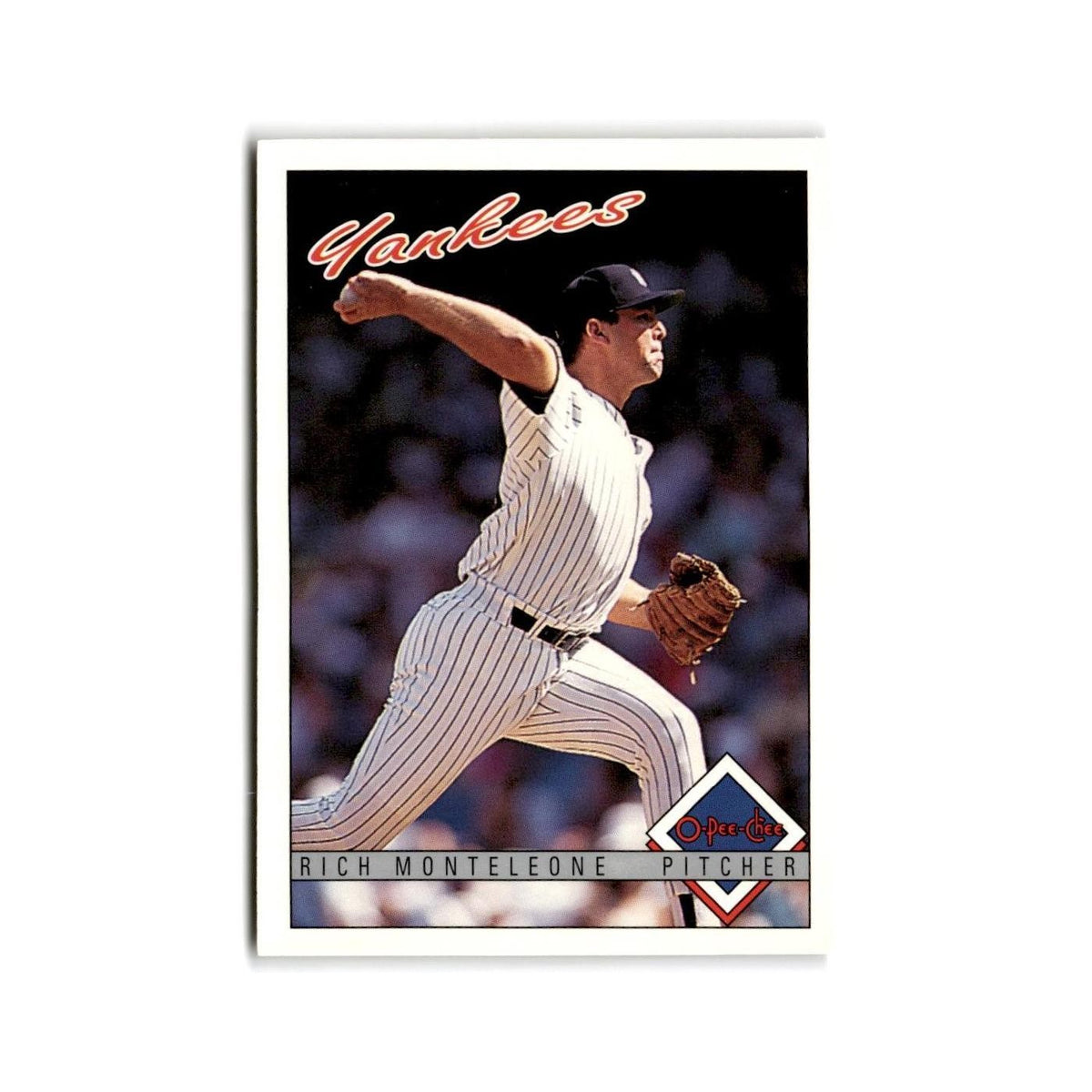 Rich Monteleone 1993 O-Pee-Chee #152 New York Yankees Baseball Card NM