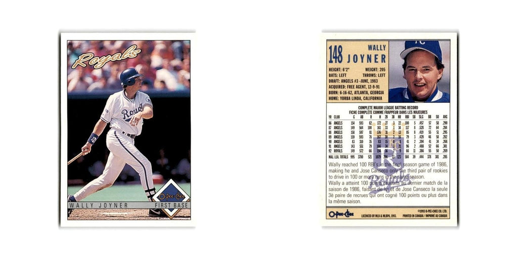 Wally Joyner 1993 O-Pee-Chee #148 Kansas City Royals Baseball Card NM