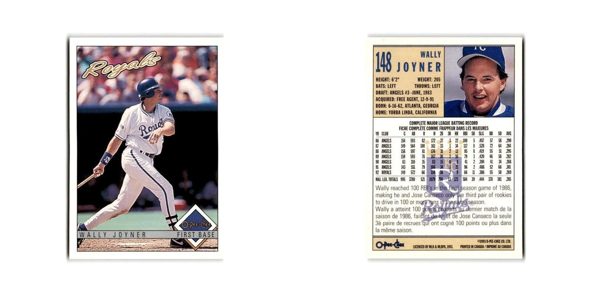 Wally Joyner 1993 O-Pee-Chee #148 Kansas City Royals Baseball Card NM