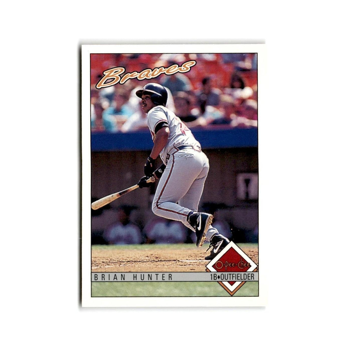 Brian Hunter 1993 O-Pee-Chee #157 Atlanta Braves Baseball Card NM