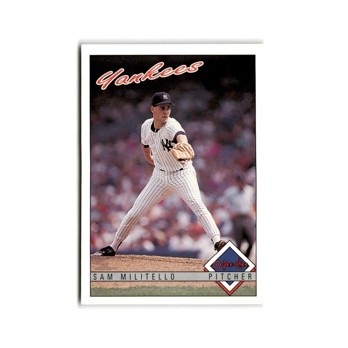 Sam Militello 1993 O-Pee-Chee #127 New York Yankees Baseball Card NM