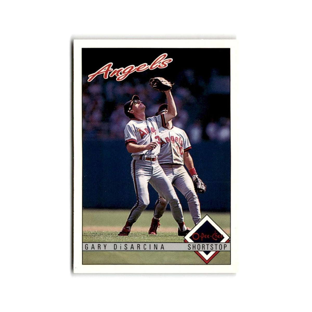 Gary DiSarcina 1993 O-Pee-Chee #80 California Angels Baseball Card NM