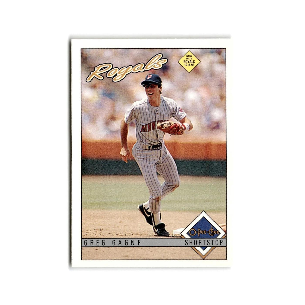 Greg Gagne 1993 O-Pee-Chee #101 Kansas City Royals Baseball Card NM