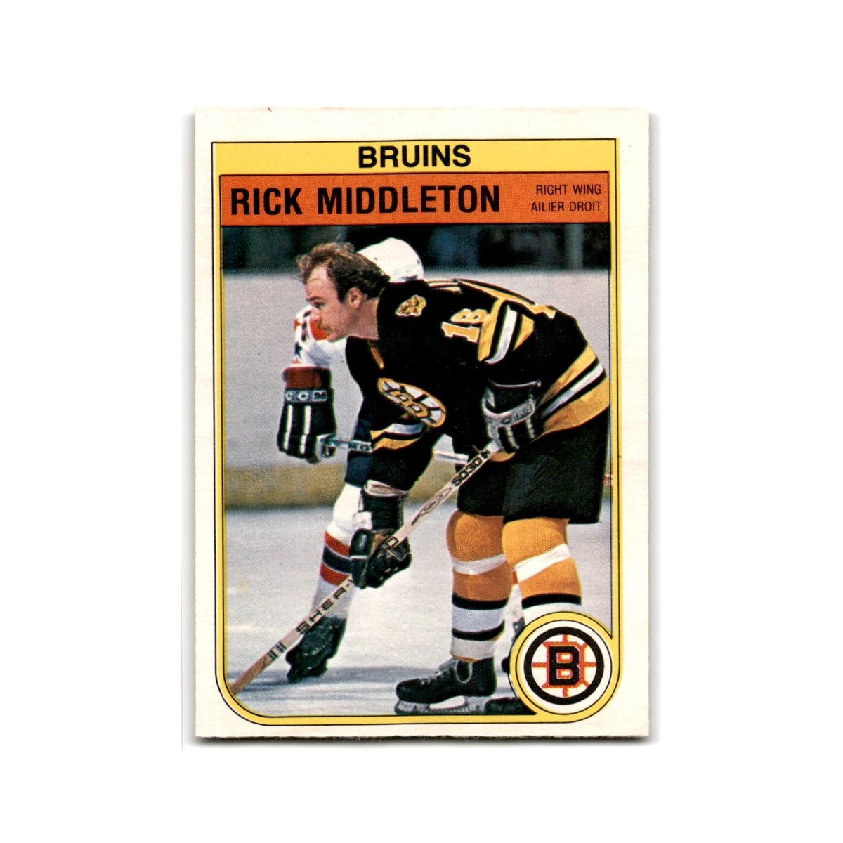 1982 O-Pee-Chee Rick Middleton Boston Bruins #15