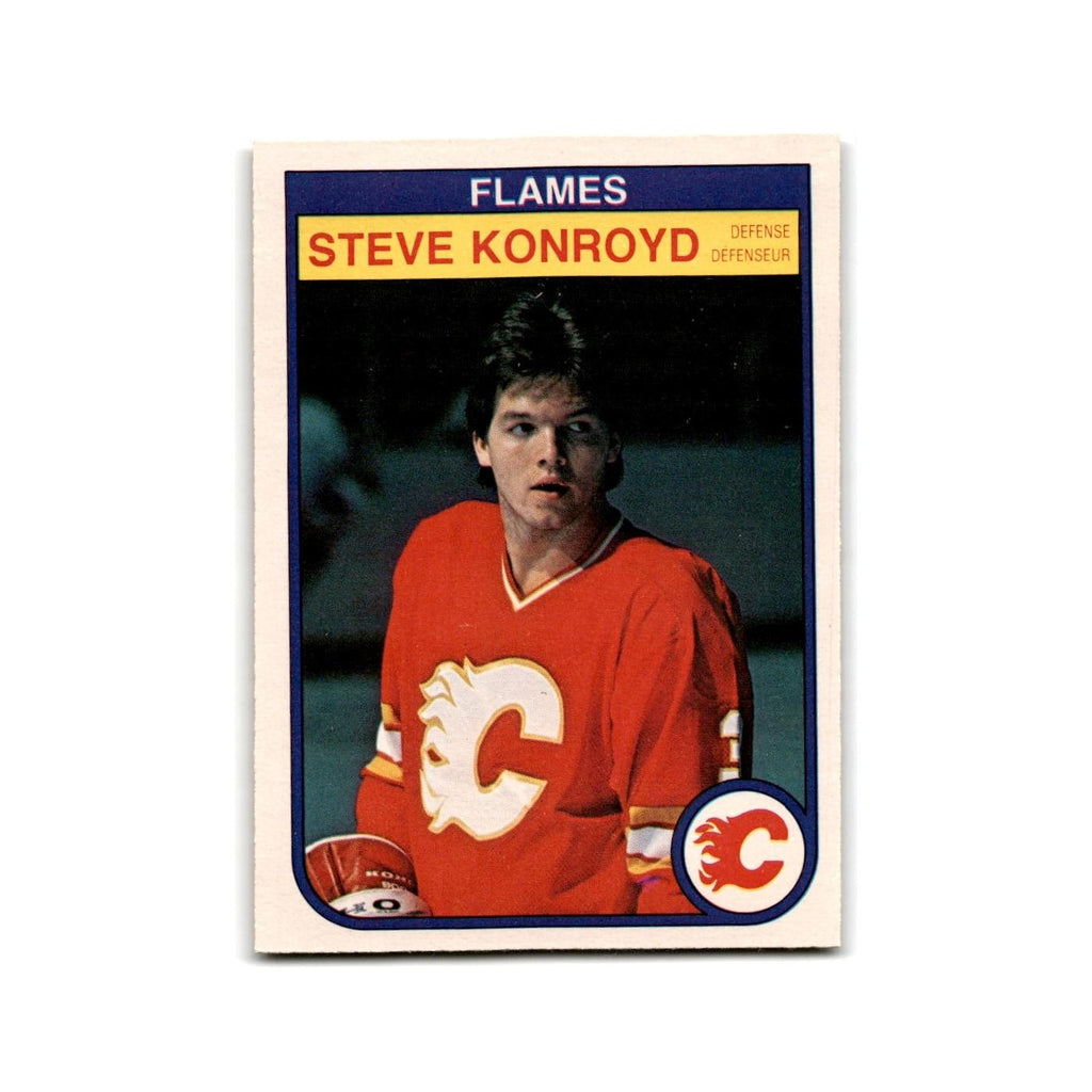 1982 O-Pee-Chee Steve Konroyd RC Calgary Flames #48