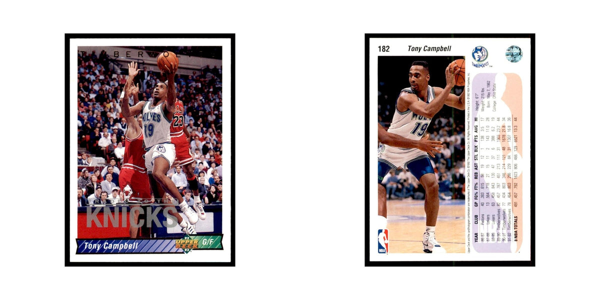 1992 Upper Deck Tony Campbell Basketball Cards #182