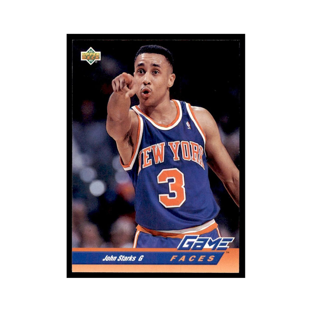 1992 Upper Deck John Starks Basketball Cards #492