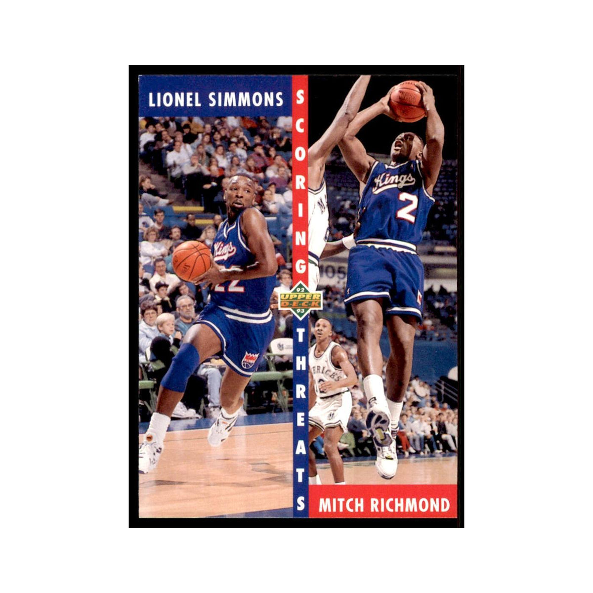 1992 Upper Deck Lionel Simmons/Mitch Richmond Basketball Cards #504