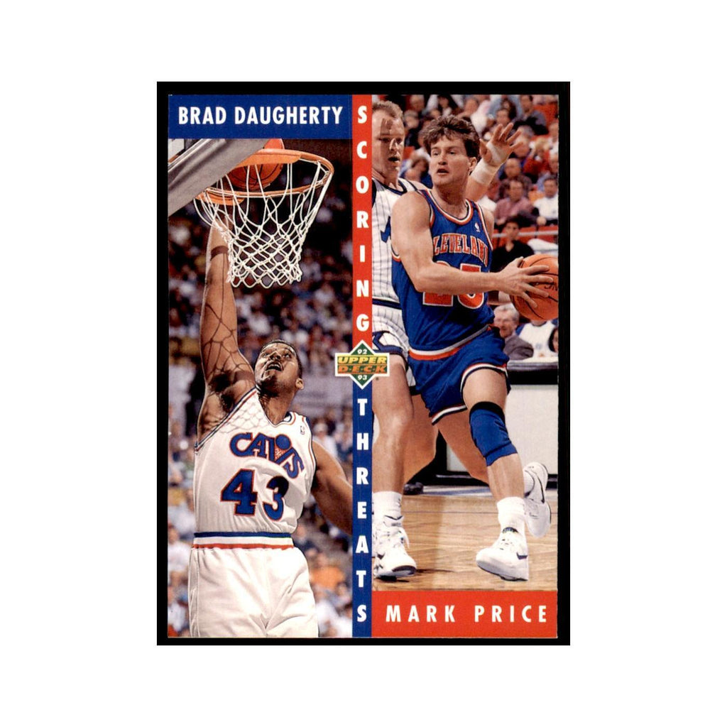 1992 Upper Deck Brad Daugherty/Mark Price Basketball Cards #498