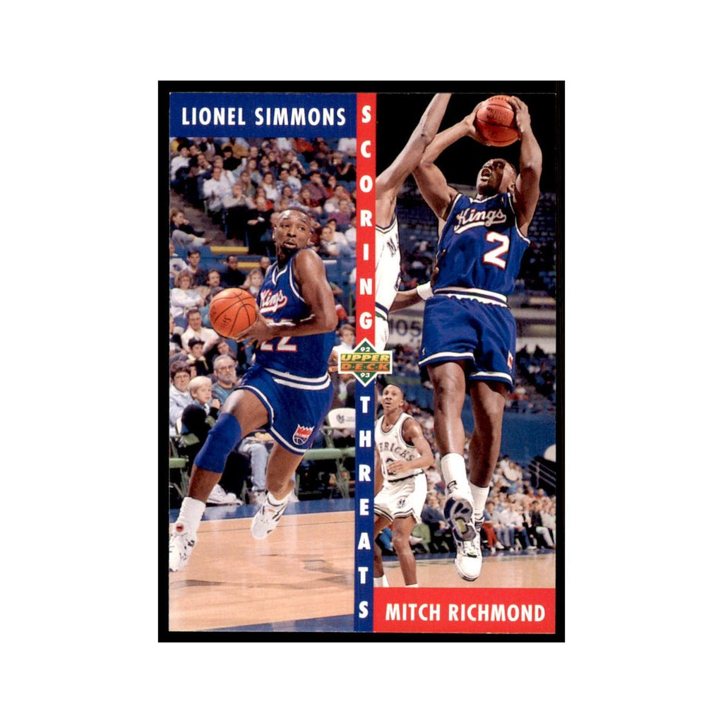 1992 Upper Deck Lionel Simmons/Mitch Richmond Basketball Cards #504