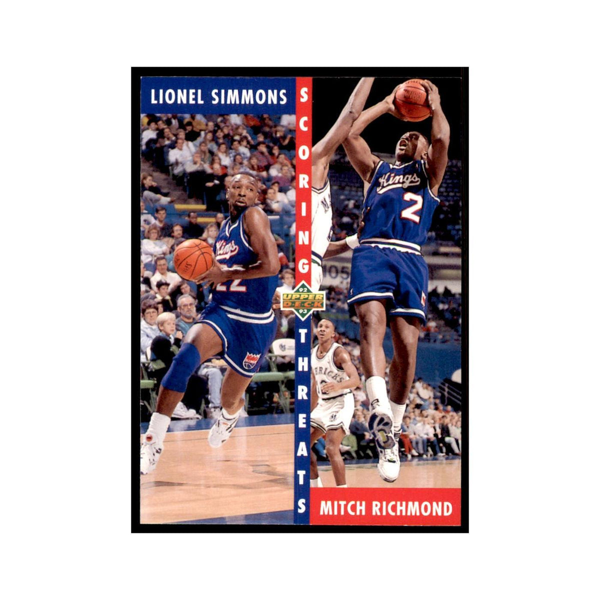 1992 Upper Deck Lionel Simmons/Mitch Richmond Basketball Cards #504