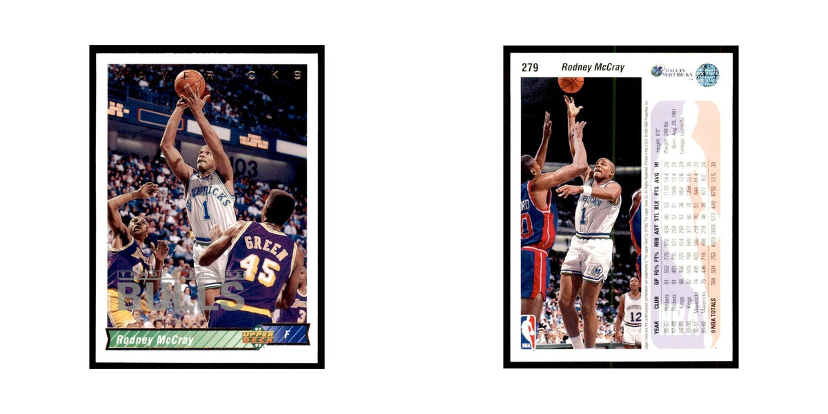 1992 Upper Deck Rodney McCray Basketball Cards #279