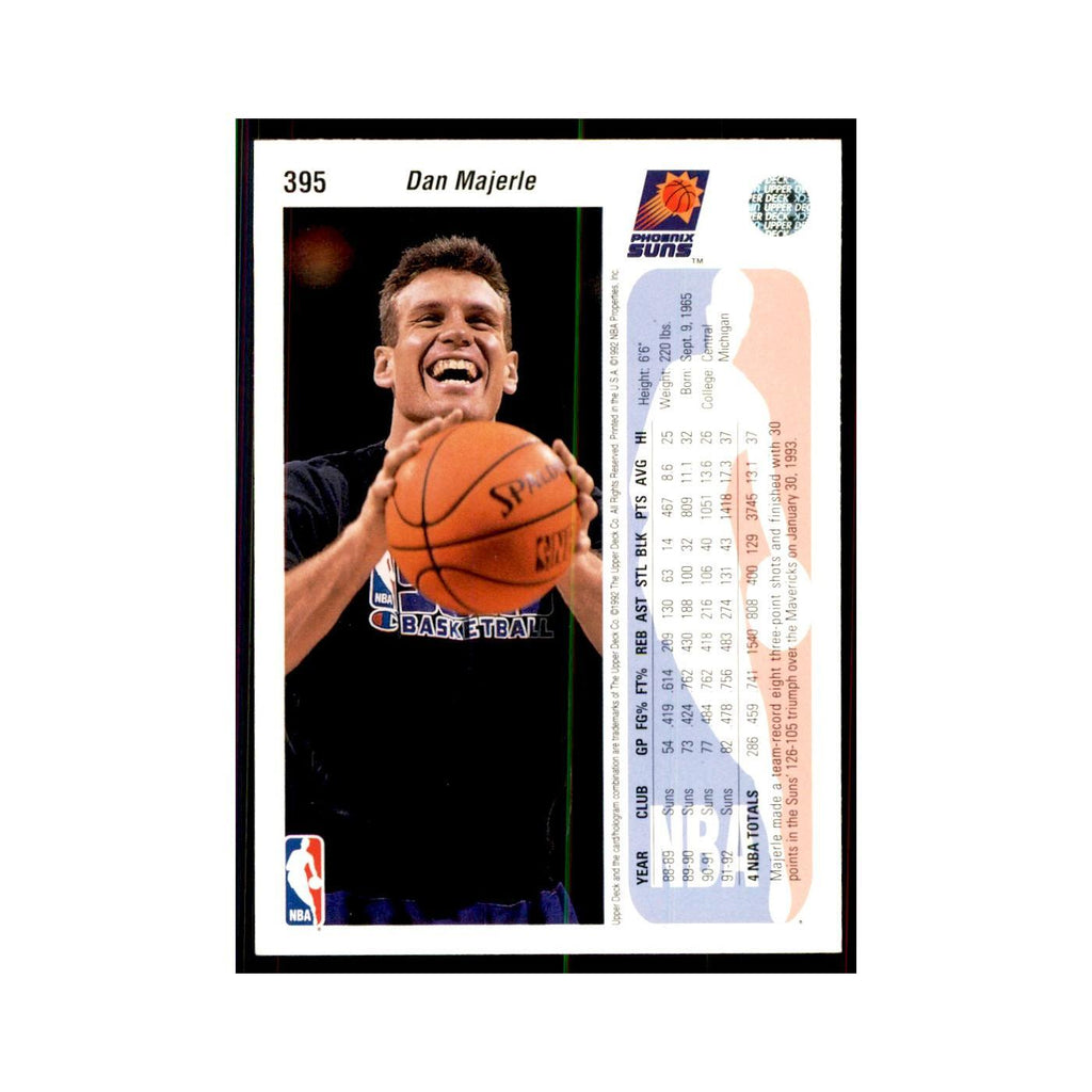 1992 Upper Deck Dan Majerle Basketball Cards #395