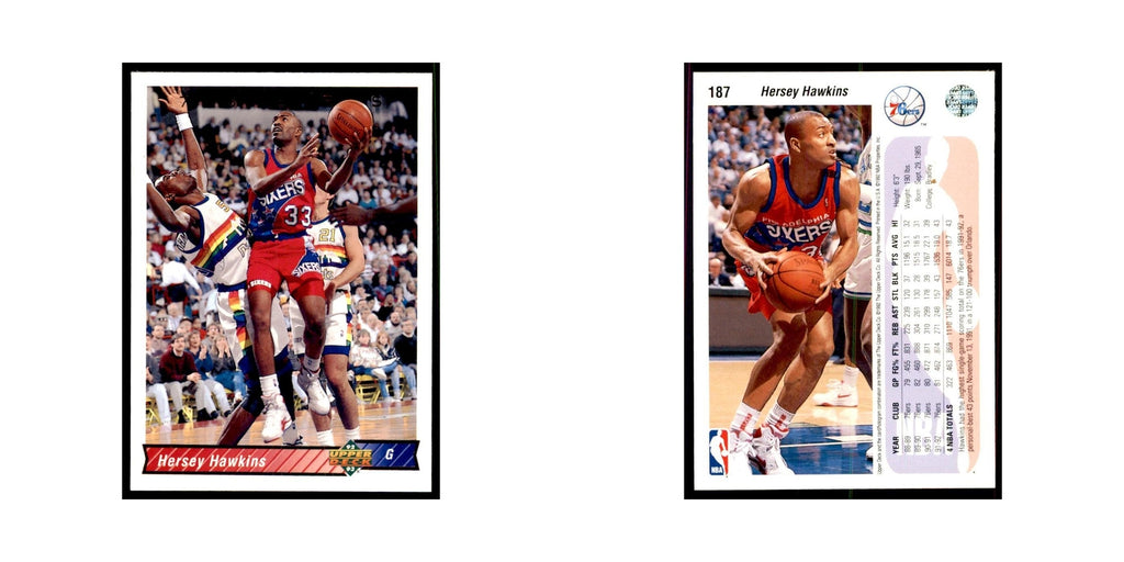 1992 Upper Deck Hersey Hawkins Basketball Cards #187